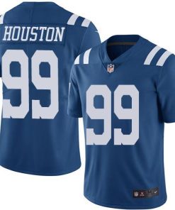 Nike Indianapolis Colts #99 Justin Houston Royal Blue Men's Stitched NFL Limited Rush Jersey Men's
