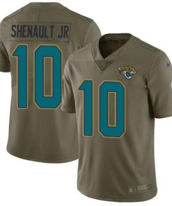 Nike Jacksonville Jaguars #10 Laviska Shenault Jr. Olive Men's Stitched NFL Limited 2017 Salute To Service Jersey Men's