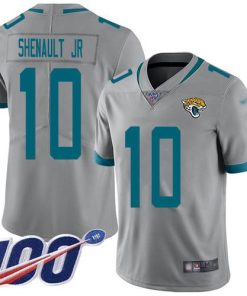 Nike Jacksonville Jaguars #10 Laviska Shenault Jr. Silver Men's Stitched NFL Limited Inverted Legend 100th Season Jersey Men's