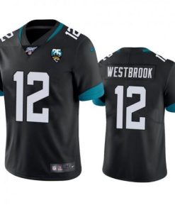 Nike Jacksonville Jaguars #12 Dede Westbrook Black 25th Anniversary Vapor Limited Stitched NFL 100th Season Jersey Men's