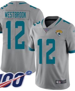 Nike Jacksonville Jaguars #12 Dede Westbrook Silver Men's Stitched NFL Limited Inverted Legend 100th Season Jersey Men's