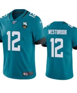 Nike Jacksonville Jaguars #12 Dede Westbrook Teal 25th Anniversary Vapor Limited Stitched NFL 100th Season Jersey Men's