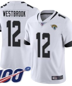 Nike Jacksonville Jaguars #12 Dede Westbrook White Men's Stitched NFL 100th Season Vapor Limited Jersey Men's