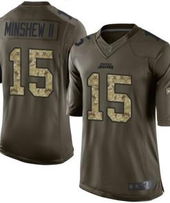 Nike Jacksonville Jaguars #15 Gardner Minshew II Green Men's Stitched NFL Limited 2015 Salute to Service Jersey Men's