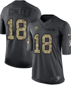 Nike Jacksonville Jaguars #18 Chris Conley Black Men's Stitched NFL Limited 2016 Salute To Service Jersey Men's