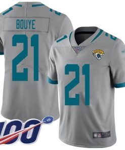 Nike Jacksonville Jaguars #21 A.J. Bouye Silver Men's Stitched NFL Limited Inverted Legend 100th Season Jersey Men's