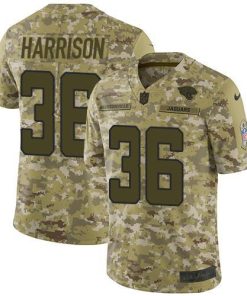 Nike Jacksonville Jaguars #36 Ronnie Harrison Camo Men's Stitched NFL Limited 2018 Salute To Service Jersey Men's