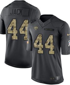 Nike Jacksonville Jaguars #44 Myles Jack Black Men's Stitched NFL Limited 2016 Salute To Service Jersey Men's