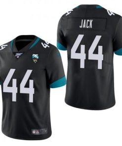 Nike Jacksonville Jaguars #44 Myles Jack Black 25th Anniversary Vapor Limited Stitched NFL 100th Season Jersey Men's