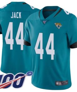 Nike Jacksonville Jaguars #44 Myles Jack Teal Green Alternate Men's Stitched NFL 100th Season Vapor Limited Jersey Men's