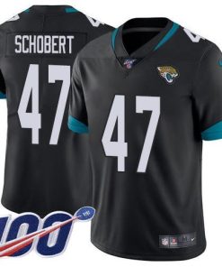 Nike Jacksonville Jaguars #47 Joe Schobert Black Team Color Men's Stitched NFL 100th Season Vapor Untouchable Limited Jersey Men's