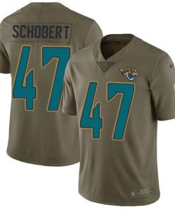 Nike Jacksonville Jaguars #47 Joe Schobert Olive Men's Stitched NFL Limited 2017 Salute To Service Jersey Men's