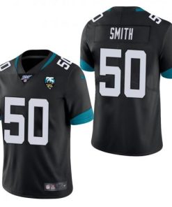 Nike Jacksonville Jaguars #50 Telvin Smith Black 25th Anniversary Vapor Limited Stitched NFL 100th Season Jersey Men's