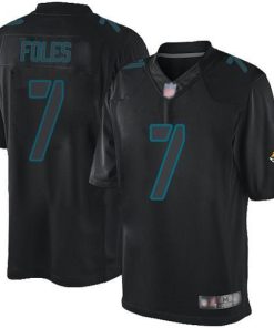 Nike Jacksonville Jaguars #7 Nick Foles Black Men's Stitched NFL Impact Limited Jersey Men's