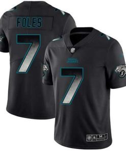 Nike Jacksonville Jaguars #7 Nick Foles Black Men's Stitched NFL Vapor Untouchable Limited Smoke Fashion Jersey Men's