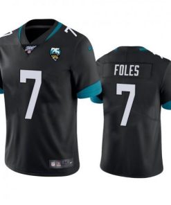 Nike Jacksonville Jaguars #7 Nick Foles Black 25th Anniversary Vapor Limited Stitched NFL 100th Season Jersey Men's