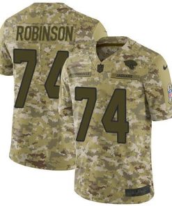 Nike Jacksonville Jaguars #74 Cam Robinson Camo Men's Stitched NFL Limited 2018 Salute To Service Jersey Men's