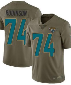 Nike Jacksonville Jaguars #74 Cam Robinson Olive Men's Stitched NFL Limited 2017 Salute to Service Jersey Men's