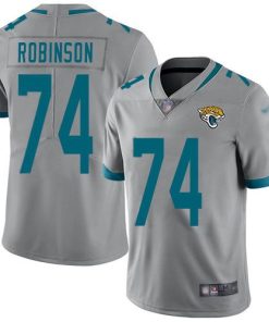 Nike Jacksonville Jaguars #74 Cam Robinson Silver Men's Stitched NFL Limited Inverted Legend Jersey Men's