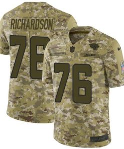 Nike Jacksonville Jaguars #76 Will Richardson Camo Men's Stitched NFL Limited 2018 Salute To Service Jersey Men's