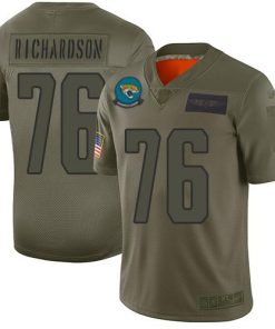 Nike Jacksonville Jaguars #76 Will Richardson Camo Men's Stitched NFL Limited 2019 Salute To Service Jersey Men's