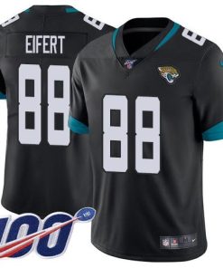 Nike Jacksonville Jaguars #88 Tyler Eifert Black Team Color Men's Stitched NFL 100th Season Vapor Untouchable Limited Jersey Men's