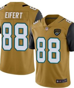 Nike Jacksonville Jaguars #88 Tyler Eifert Gold Men's Stitched NFL Limited Rush Jersey Men's