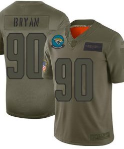 Nike Jacksonville Jaguars #90 Taven Bryan Camo Men's Stitched NFL Limited 2019 Salute To Service Jersey Men's