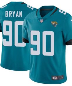 Nike Jacksonville Jaguars #90 Taven Bryan Teal Green Alternate Men's Stitched NFL Vapor Untouchable Limited Jersey Men's