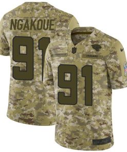 Nike Jacksonville Jaguars #91 Yannick Ngakoue Camo Men's Stitched NFL Limited 2018 Salute To Service Jersey Men's