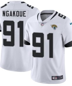 Nike Jacksonville Jaguars #91 Yannick Ngakoue White Men's Stitched NFL Vapor Untouchable Limited Jersey Men's