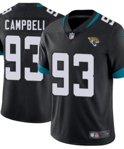 Nike Jacksonville Jaguars #93 Calais Campbell Black Team Color Men's Stitched NFL Vapor Untouchable Limited Jersey Men's