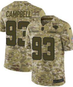 Nike Jacksonville Jaguars #93 Calais Campbell Camo Men's Stitched NFL Limited 2018 Salute To Service Jersey Men's