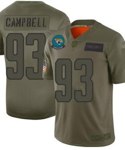 Nike Jacksonville Jaguars #93 Calais Campbell Camo Men's Stitched NFL Limited 2019 Salute To Service Jersey Men's
