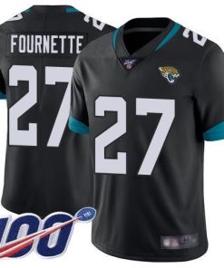 Nike Jaguars #27 Leonard Fournette Black Team Color Men's Stitched NFL 100th Season Vapor Limited Jersey