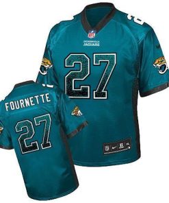 Nike Jaguars #27 Leonard Fournette Teal Green Alternate Men's Stitched NFL Elite Drift Fashion Jersey