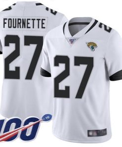 Nike Jaguars #27 Leonard Fournette White Men's Stitched NFL 100th Season Vapor Limited Jersey