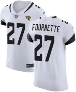 Nike Jaguars #27 Leonard Fournette White Men's Stitched NFL Vapor Untouchable Elite Jersey