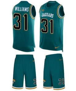 Nike Jaguars #31 Darious Williams Teal Green Alternate Men's Stitched NFL Limited Tank Top Suit Jersey