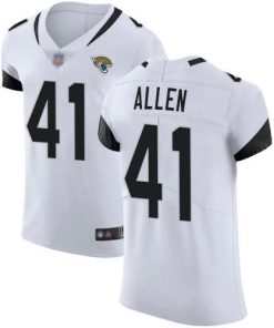 Nike Jaguars #41 Josh Allen White Men's Stitched NFL Vapor Untouchable Elite Jersey
