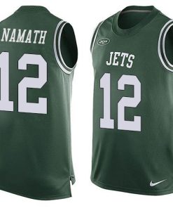 Nike Jets #12 Joe Namath Green Team Color Men's Stitched NFL Limited Tank Top Jersey