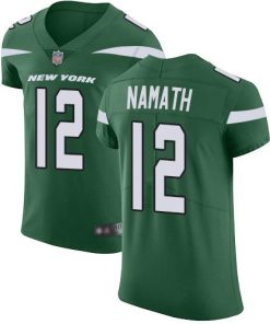 Nike Jets #12 Joe Namath Green Team Color Men's Stitched NFL Vapor Untouchable Elite Jersey
