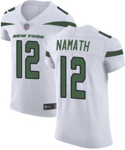 Nike Jets #12 Joe Namath White Men's Stitched NFL Vapor Untouchable Elite Jersey
