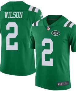Nike Jets #2 Zach Wilson Green Men's Stitched NFL Limited Rush Jersey
