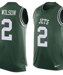 Nike Jets #2 Zach Wilson Green Team Color Men's Stitched NFL Limited Tank Top Jersey