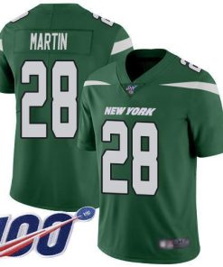 Nike Jets #28 Curtis Martin Green Team Color Men's Stitched NFL 100th Season Vapor Limited Jersey
