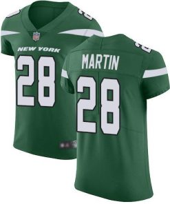 Nike Jets #28 Curtis Martin Green Team Color Men's Stitched NFL Vapor Untouchable Elite Jersey