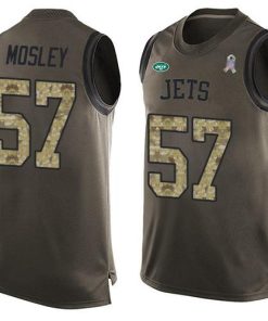 Nike Jets #57 C.J. Mosley Martin Green Men's Stitched NFL Limited Salute To Service Tank Top Jersey