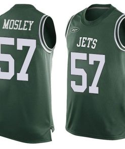 Nike Jets #57 C.J. Mosley Martin Green Team Color Men's Stitched NFL Limited Tank Top Jersey