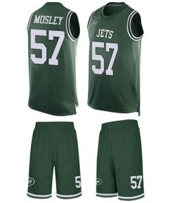Nike Jets #57 C.J. Mosley Martin Green Team Color Men's Stitched NFL Limited Tank Top Suit Jersey